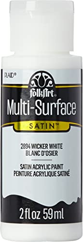 FolkArt Multi-Surface Paint in Assorted Colors (2 oz), 2894, Wicker White