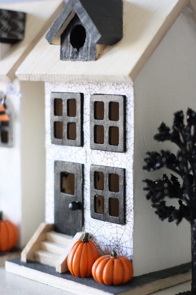 How to Make a DIY Halloween Village featured by top US craft blog, The Pretty Life Girls