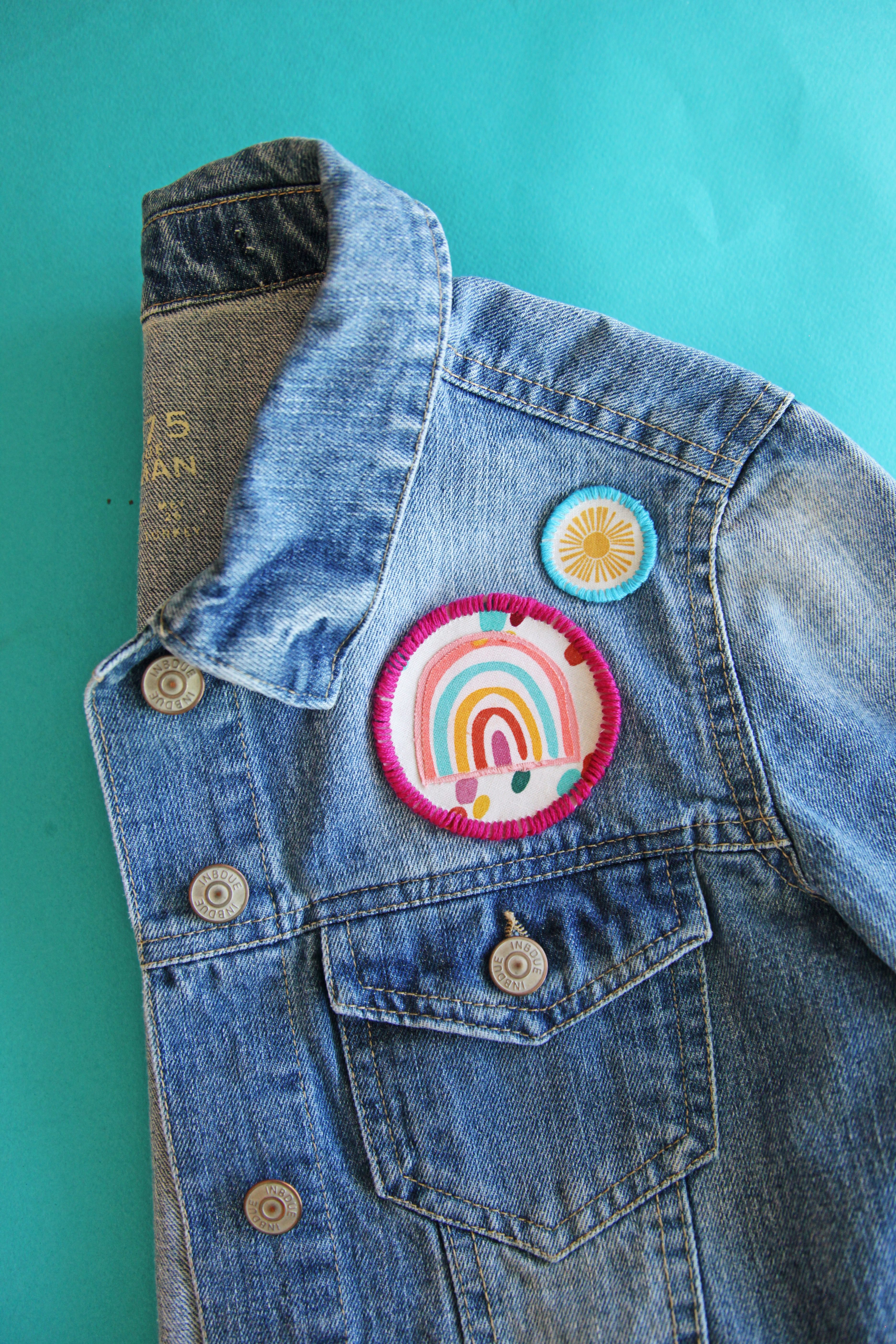 DIY Fabric Patches Step by Step Tutorial + a tutorial featured by Top US Craft Blog + The Pretty Life Girls