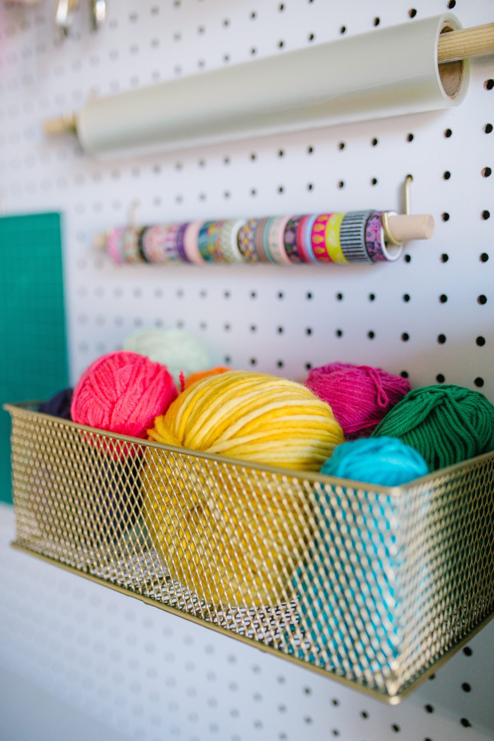 5 Pegboard Organization Ideas for Your Craft Room + a tutorial featured by Top US Craft Blog + The Pretty Life Girls