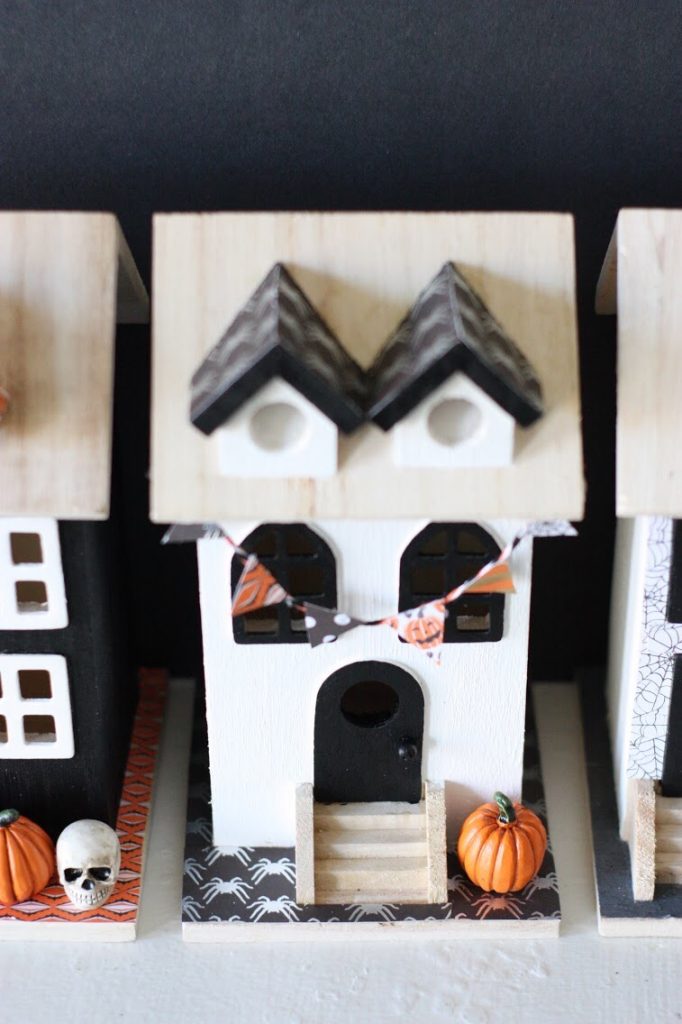 How to Make a DIY Halloween Village featured by top US craft blog, The Pretty Life Girls