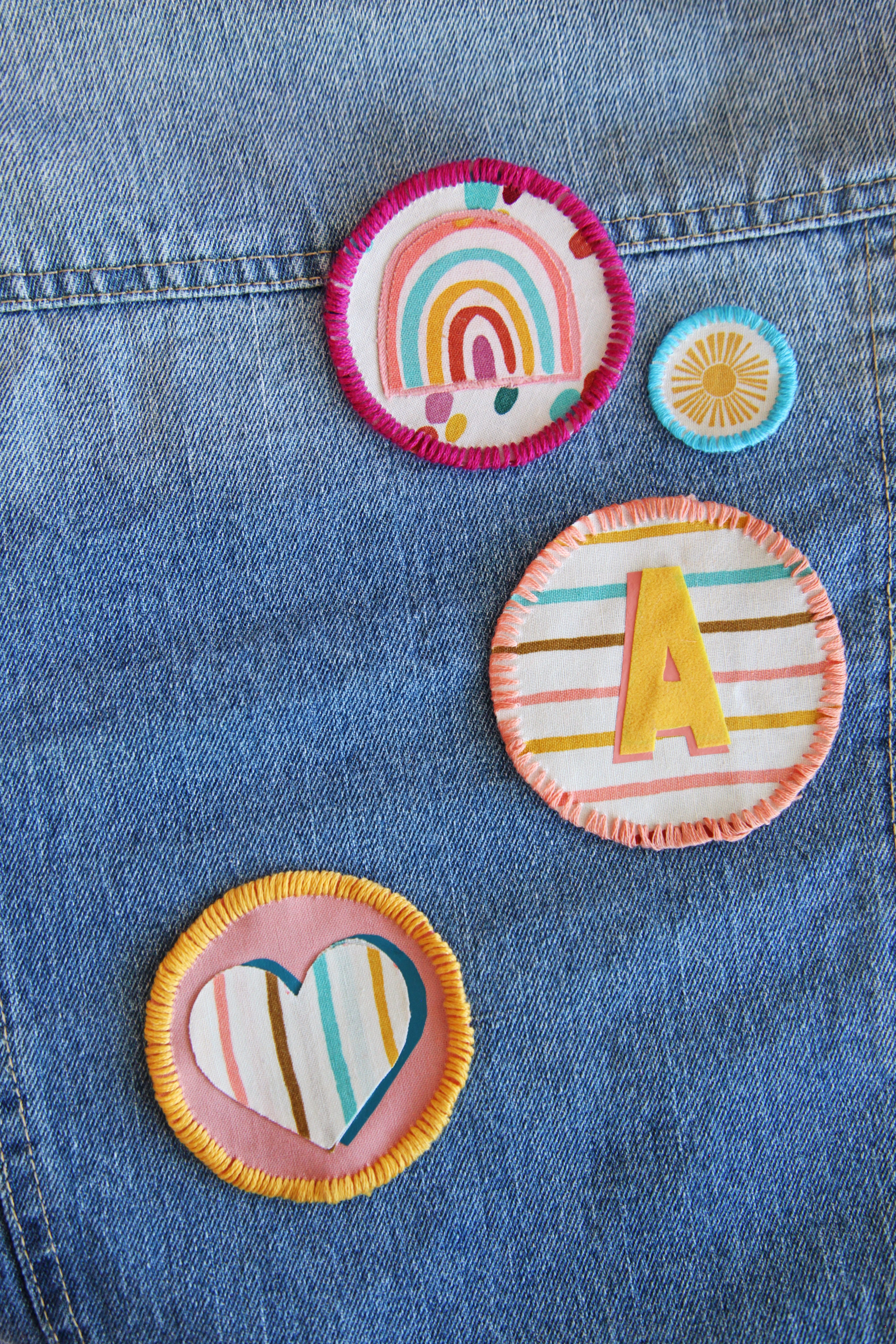 DIY Fabric Patches Step by Step Tutorial + a tutorial featured by Top US Craft Blog + The Pretty Life Girls