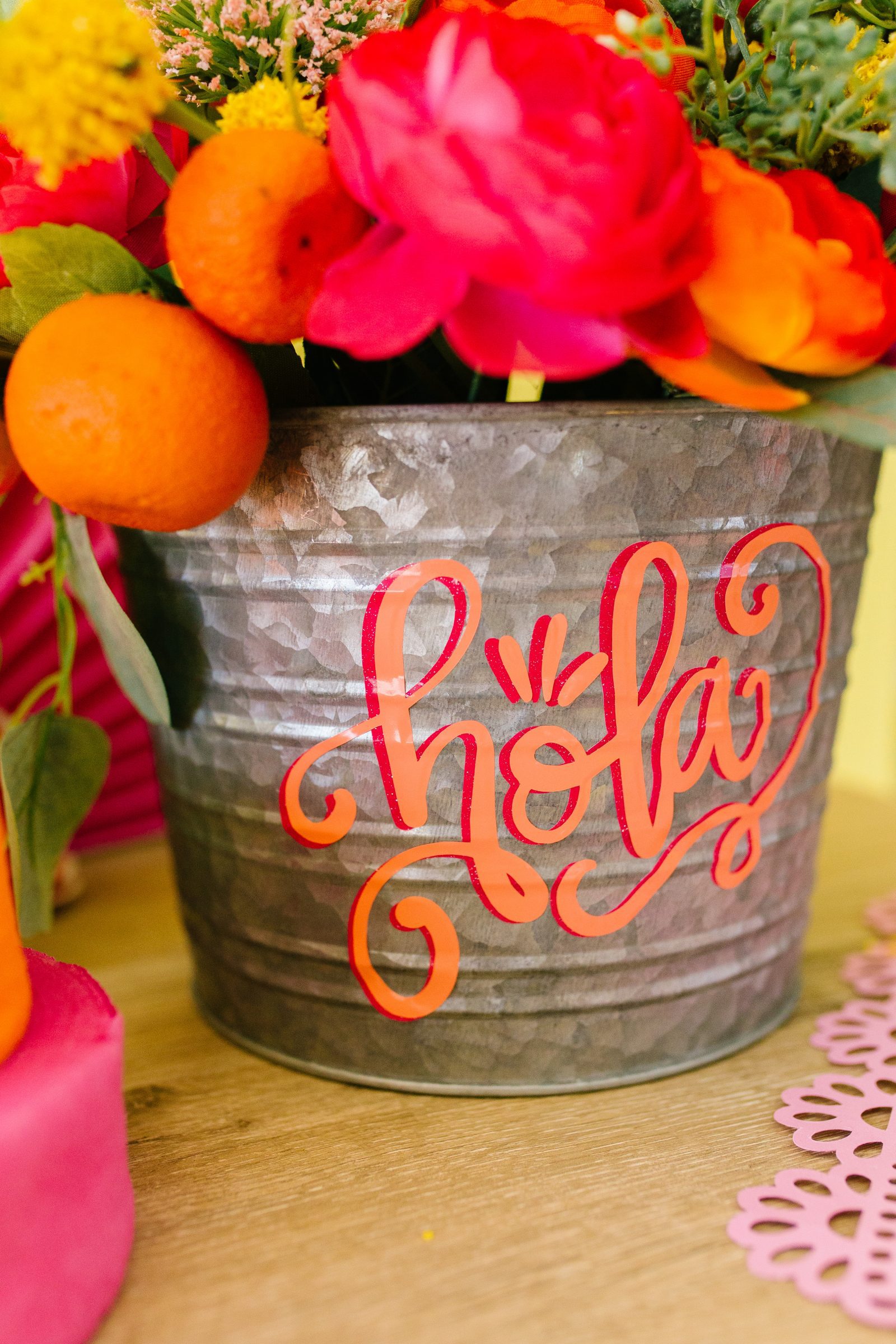 DIY Cinco de Mayo Table Centerpiece + a tutorial featured by Top US Craft Blog + The Pretty Life Girls