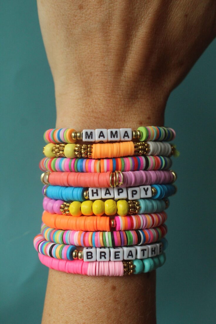 DIY Clay Bead Bracelets