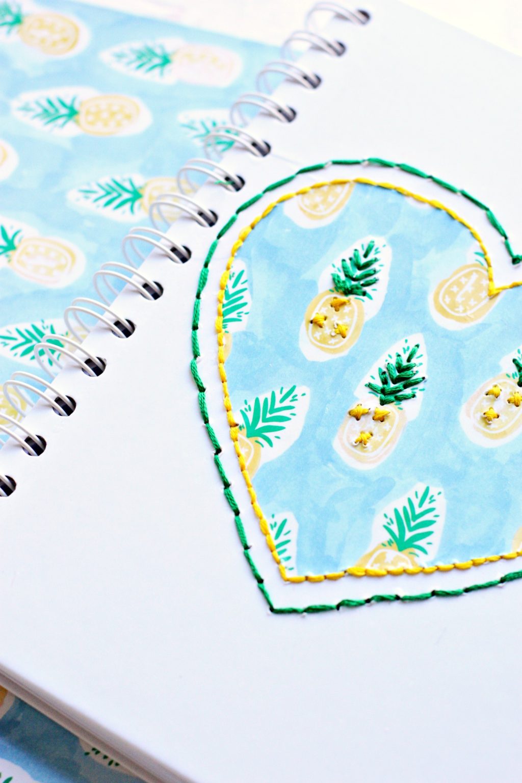 DIY Back-to-School Stitched Notebooks + a tutorial featured by Top US Craft Blog + The Pretty Life Girls