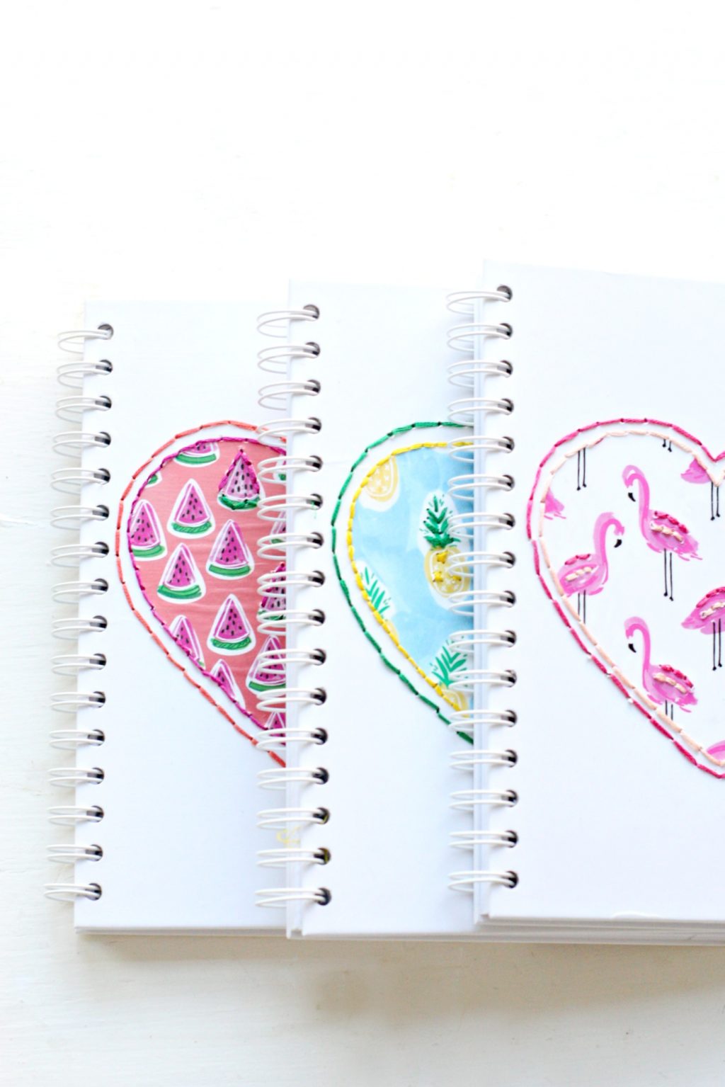 DIY Back-to-School Stitched Notebooks + a tutorial featured by Top US Craft Blog + The Pretty Life Girls