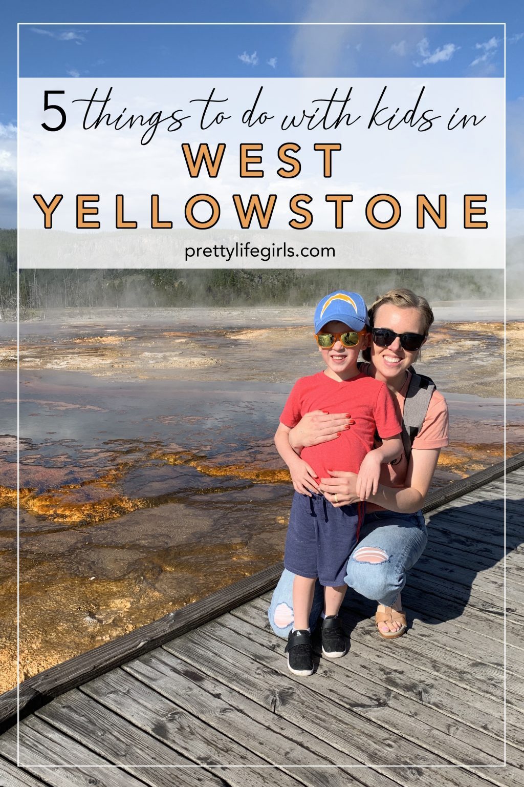 west yellowstone with kids pin