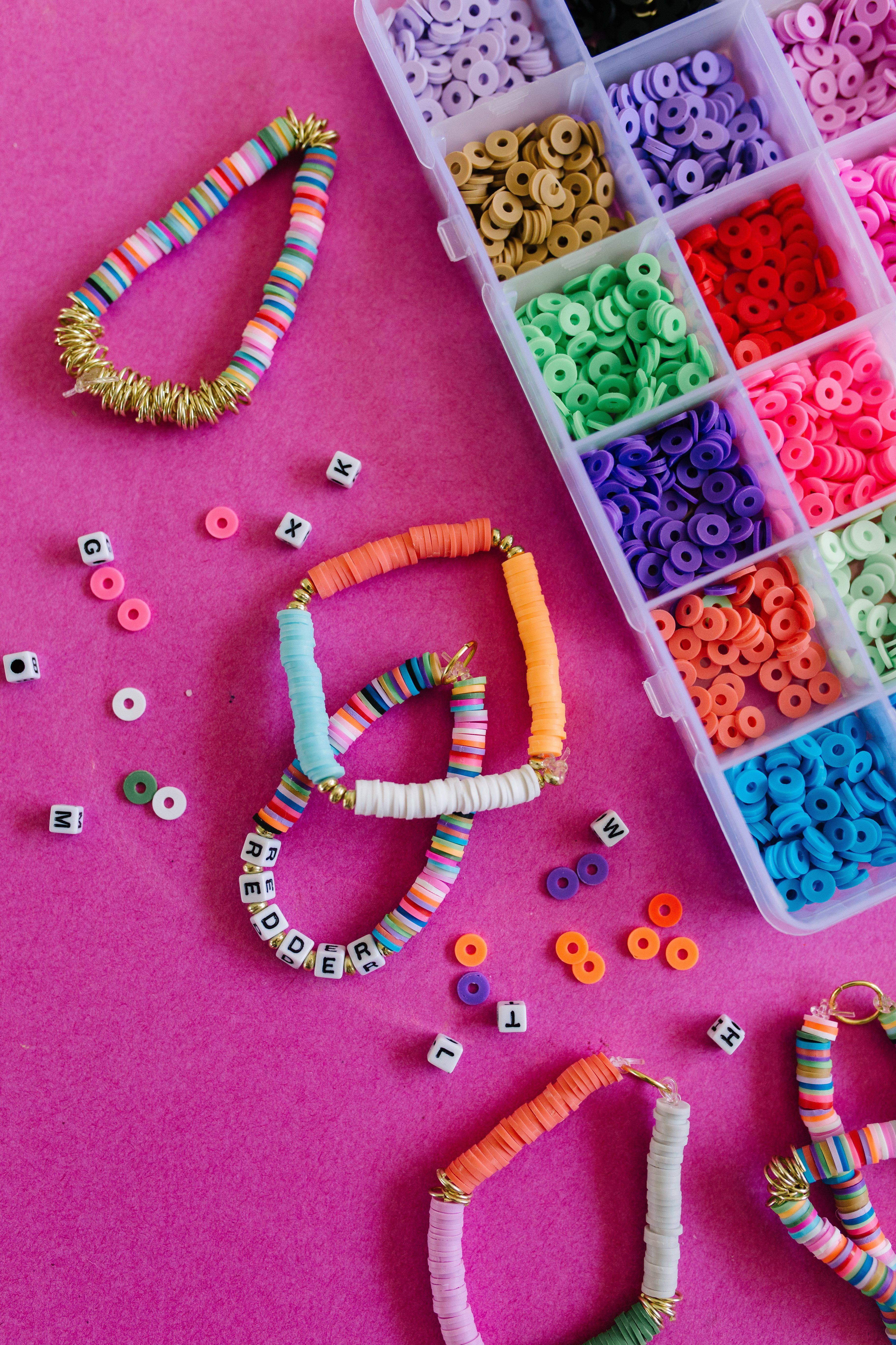 DIY Clay Bead Bracelets + a tutorial featured by Top US Craft Blog + The Pretty Life Girls