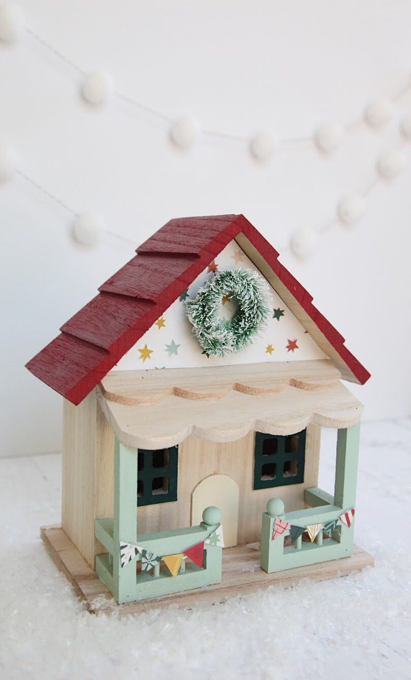 How to Make a DIY Christmas Village with Modge Podge + a tutorial featured by Top US Craft Blog + The Pretty Life Girls